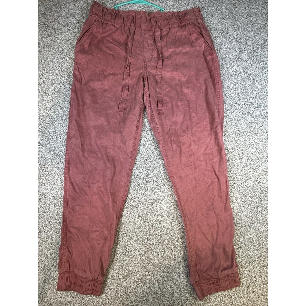 WOMEN'S SONOMA PAPER BAG WAIST MID‎ RISE CAPRI PANTS SIZE LARGE NWT